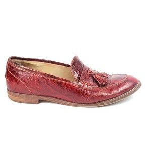J Crew Womens Loafer Shoes Charlie Red Oxford Sz 8